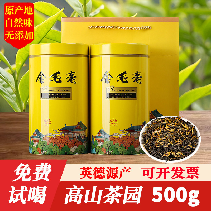 英红九号红茶礼盒装500g英德特产2026年新茶特级浓香型茶叶自己喝