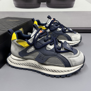 2026春季 大码 新款 透气运动休闲鞋 加肥加宽鞋 男潮流百搭跑鞋 子男鞋