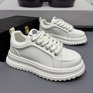 子男百搭小白鞋 潮鞋 软底板鞋 脚肥脚宽男鞋 运动休闲鞋 鞋 男士 大码