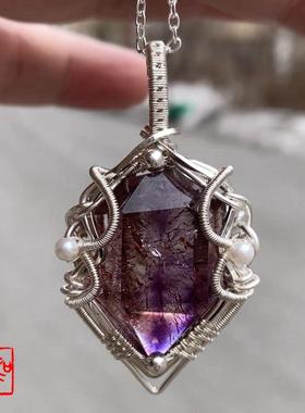 纯手工绕线饰品订制手链吊坠胸针各类宝石月光石DIY铜丝银丝进品