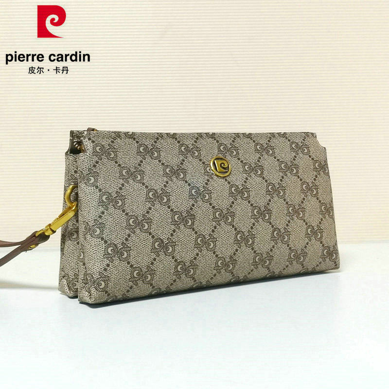 皮尔卡丹新款经典手拿女包大容量多用手包经典钱包专柜正品