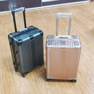 皮尔卡丹正品纯铝镁合金高端登机箱旅行箱密码男女拉杆行李箱20寸