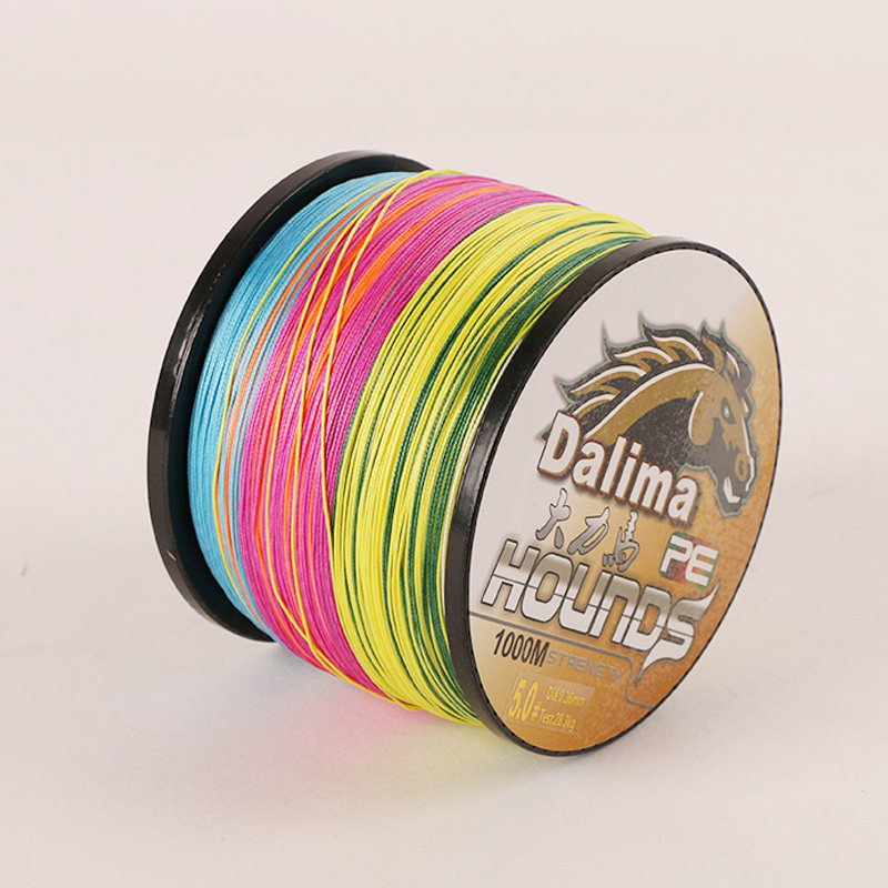 1000 미터 8 땋은 강한 말 낚싯줄 다채로운 라인 메인 라인 PE 라인 서브 라인 바다 극 낚싯줄 무료 배송