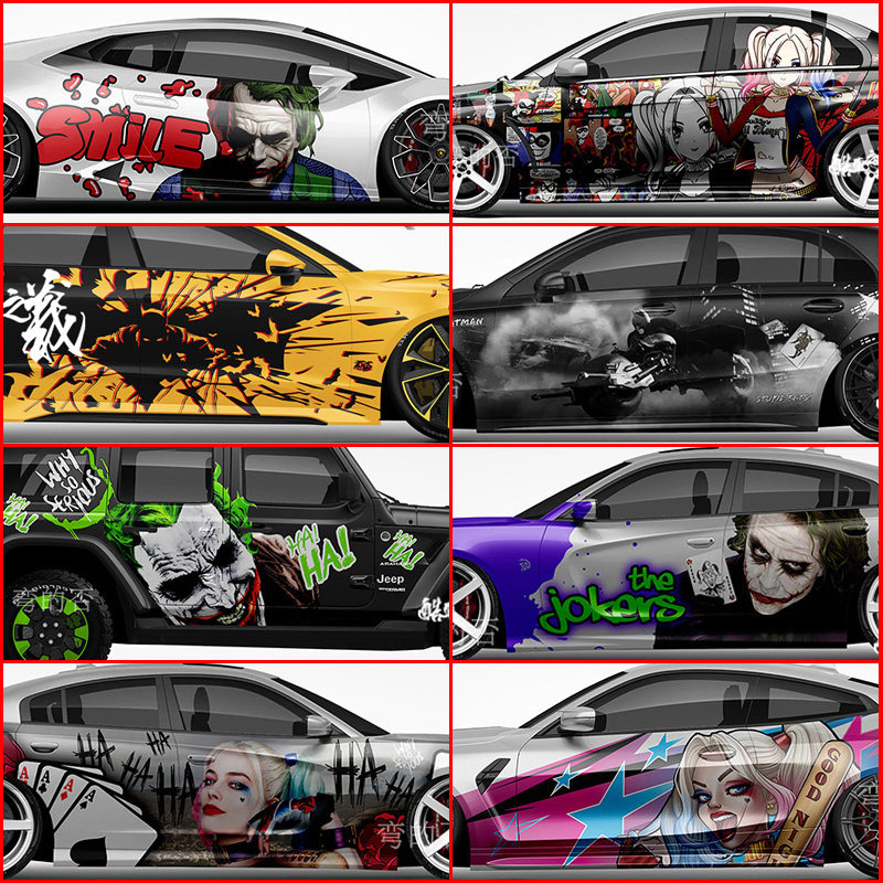 蝙蝠侠小丑joker汽车贴纸黑暗