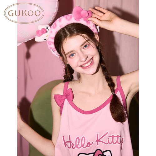 Gukoo/果壳可爱HelloKitty凯蒂猫女士发箍秋冬毛绒洗脸头箍女