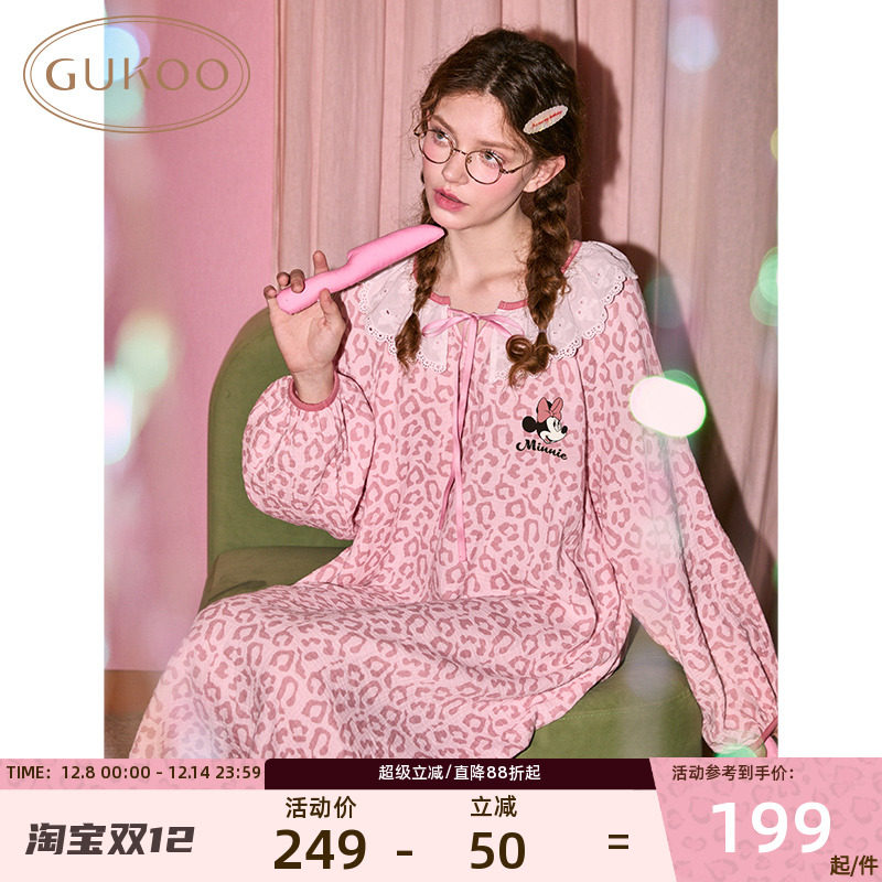 果壳睡裙春秋迪士尼睡裙