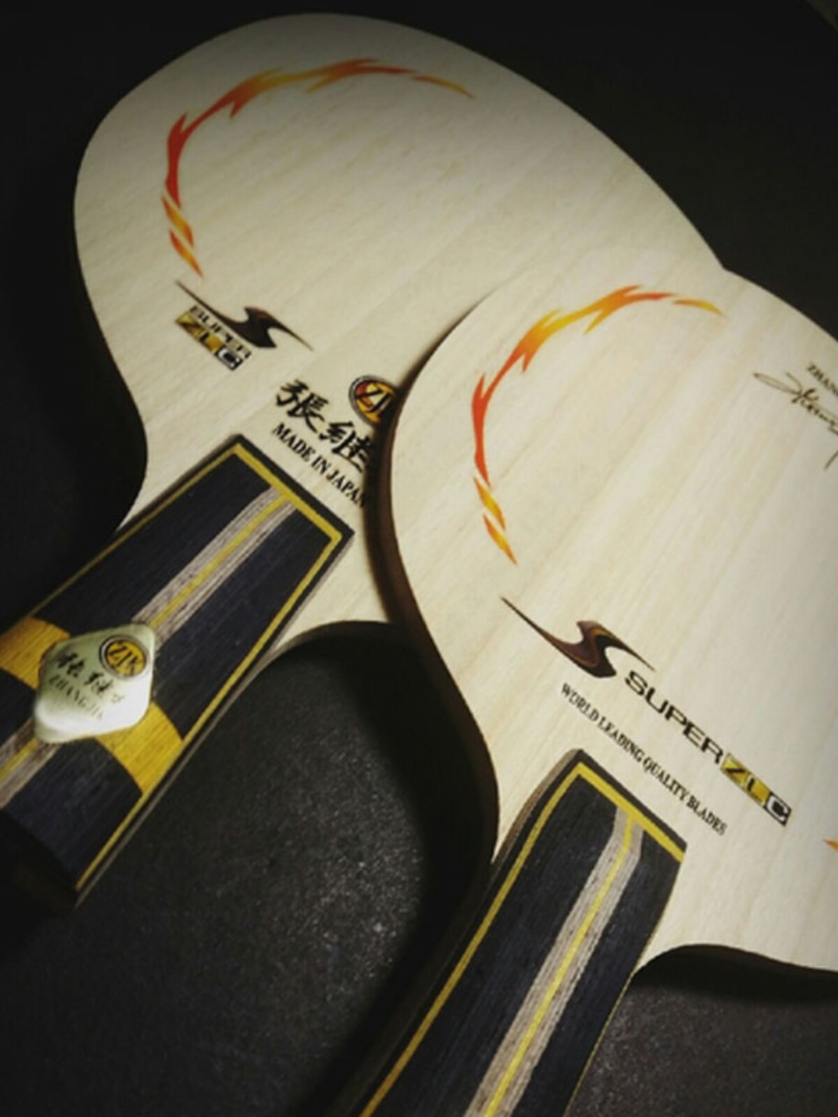 官方蝴蝶王乒乓球球拍底板7层碳素张继科zlc球拍成品拍横拍直拍