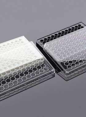 黑色96孔无菌酶标板 全黑全白酶标仪可拆贴壁细胞培养板 TC荧光板