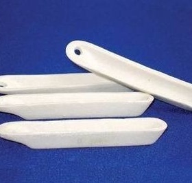 瓷舟 77mm 燃烧舟 船型瓷方舟 耐高温陶瓷船 长方船 定硫仪配件