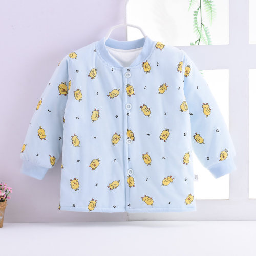 宝宝夹棉上衣薄棉袄婴