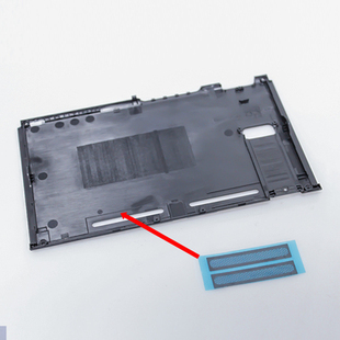 黑色贴 游戏机配件 NS后盖网罩 switch主机防尘塞 后壳左右散热网