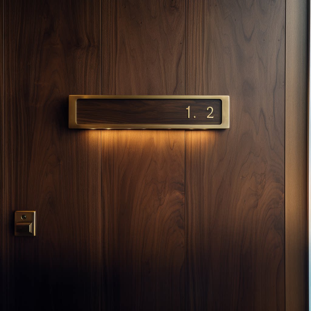 纯铜门牌定制纯铜门牌号高级感房间号码牌订制民宿酒店包间挂牌号
