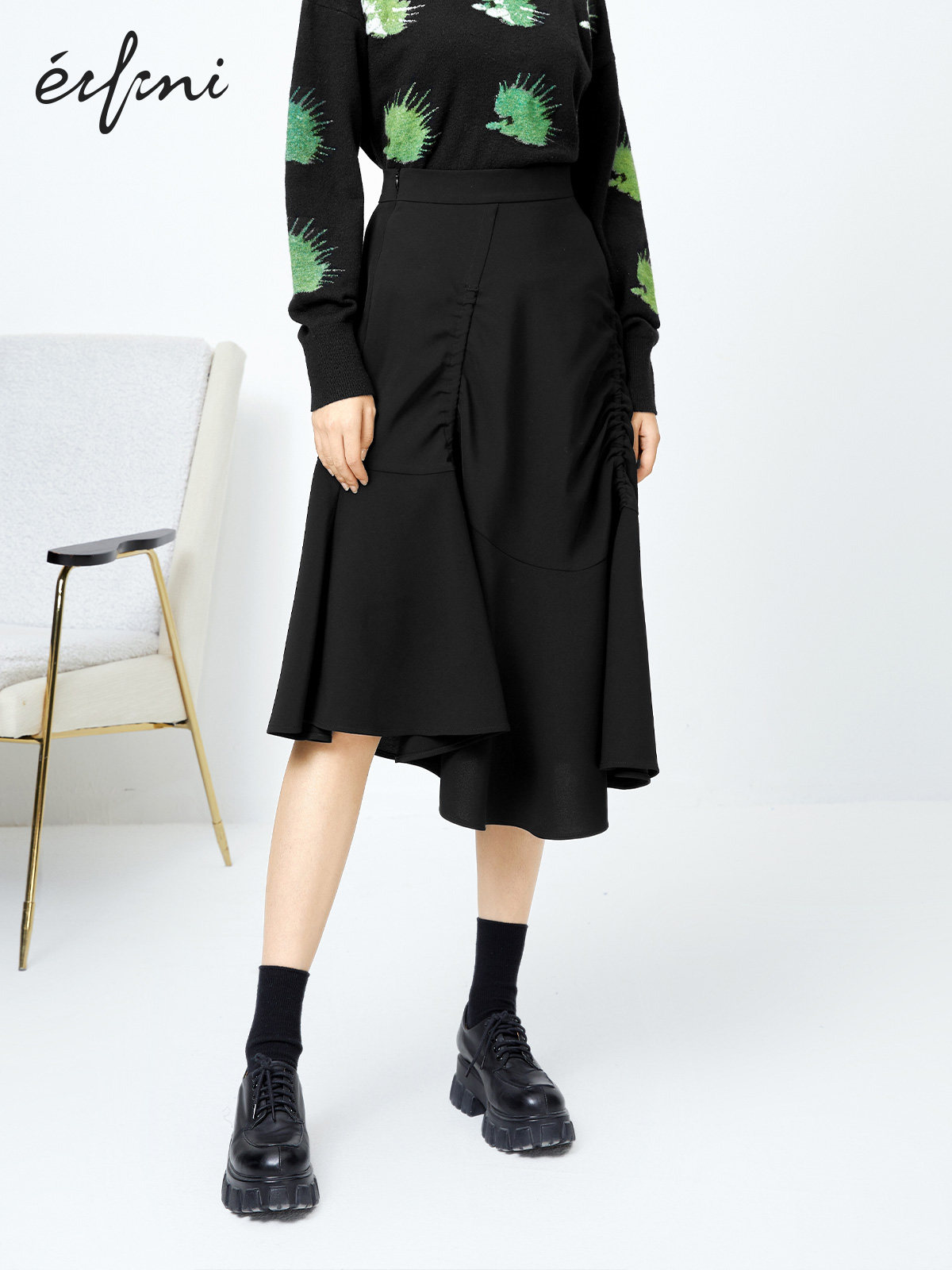 (The same style as the mall) Evely 2022 new Korean skirt 1CC240151