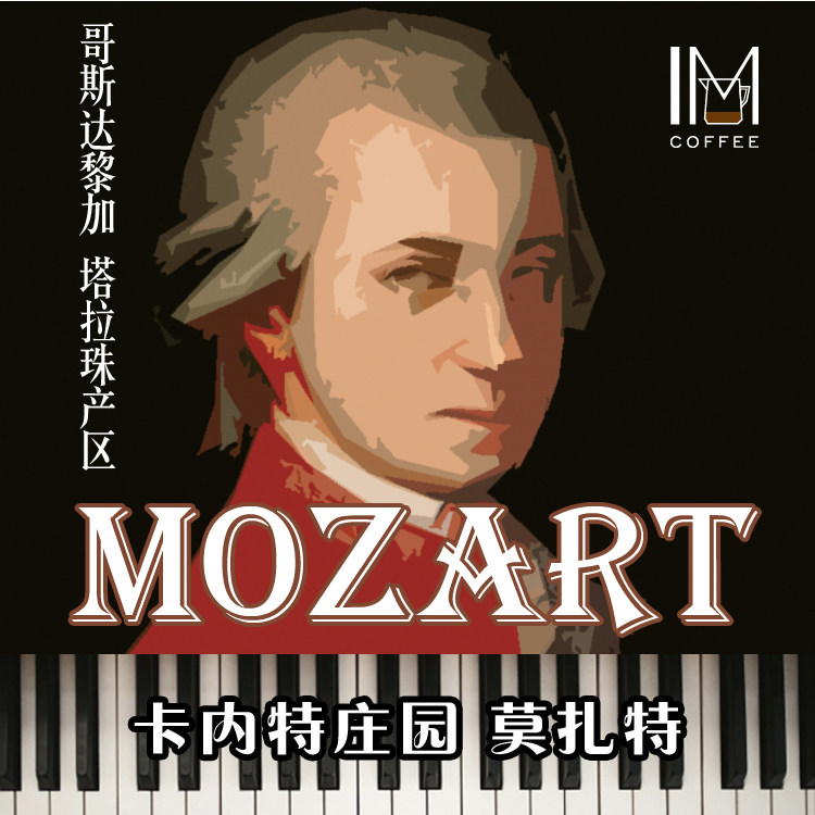 哥斯达黎加 卡内特庄园 音乐家系列 贝多芬/莫扎特/巴赫 黑金咖啡 - 实物图