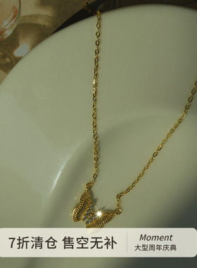 Moment 庄生晓梦 蝴蝶纯银项链锁骨链饰品首饰银饰2025新款送女友