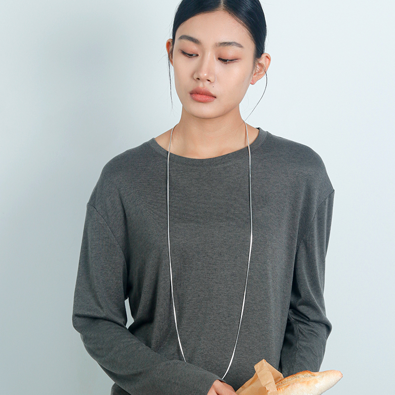 轻奢高级感长款项链毛衣链蛇骨链