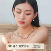 Moment 摩洛哥黄昏 虎眼石串珠项链毛衣链颈链饰品手链美拉德秋冬