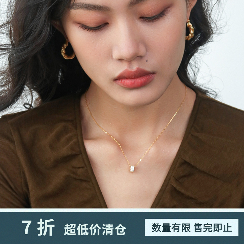 水钻转运珠纯银气质风项链锁骨链