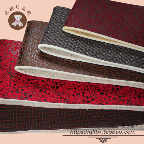 diy手工海绵保暖复合布料棉鞋