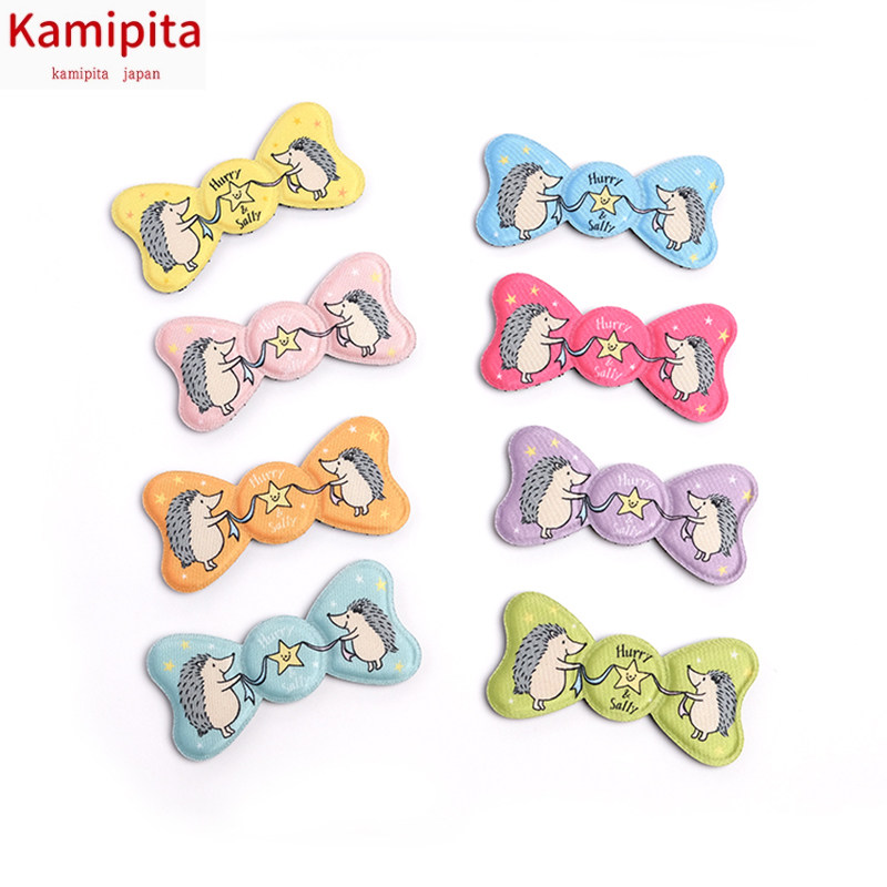 日本Kamipita进口网红魔术贴 盘发饰刘海贴 花色刺猬成人收碎发贴