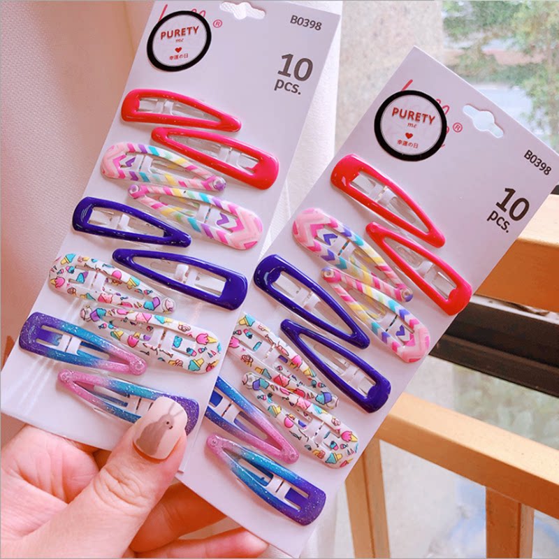 儿童发夹bb夹女童刘海夹宝宝雨滴碎发夹子可爱侧边夹糖果发夹发饰