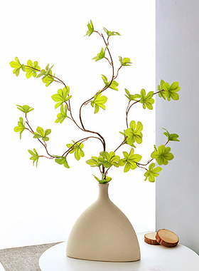 北欧仿真绿植仿真花日本吊钟单枝马醉木叶假花艺客厅植物装饰摆件