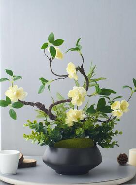 仿真花组合造景玄关装饰品室内