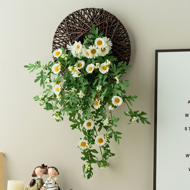 仿真小雏菊墙面装饰挂件遮丑改造