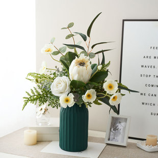 帝王花束仿真花轻奢高端客厅茶几装饰摆件假花餐桌花艺设计师摆花