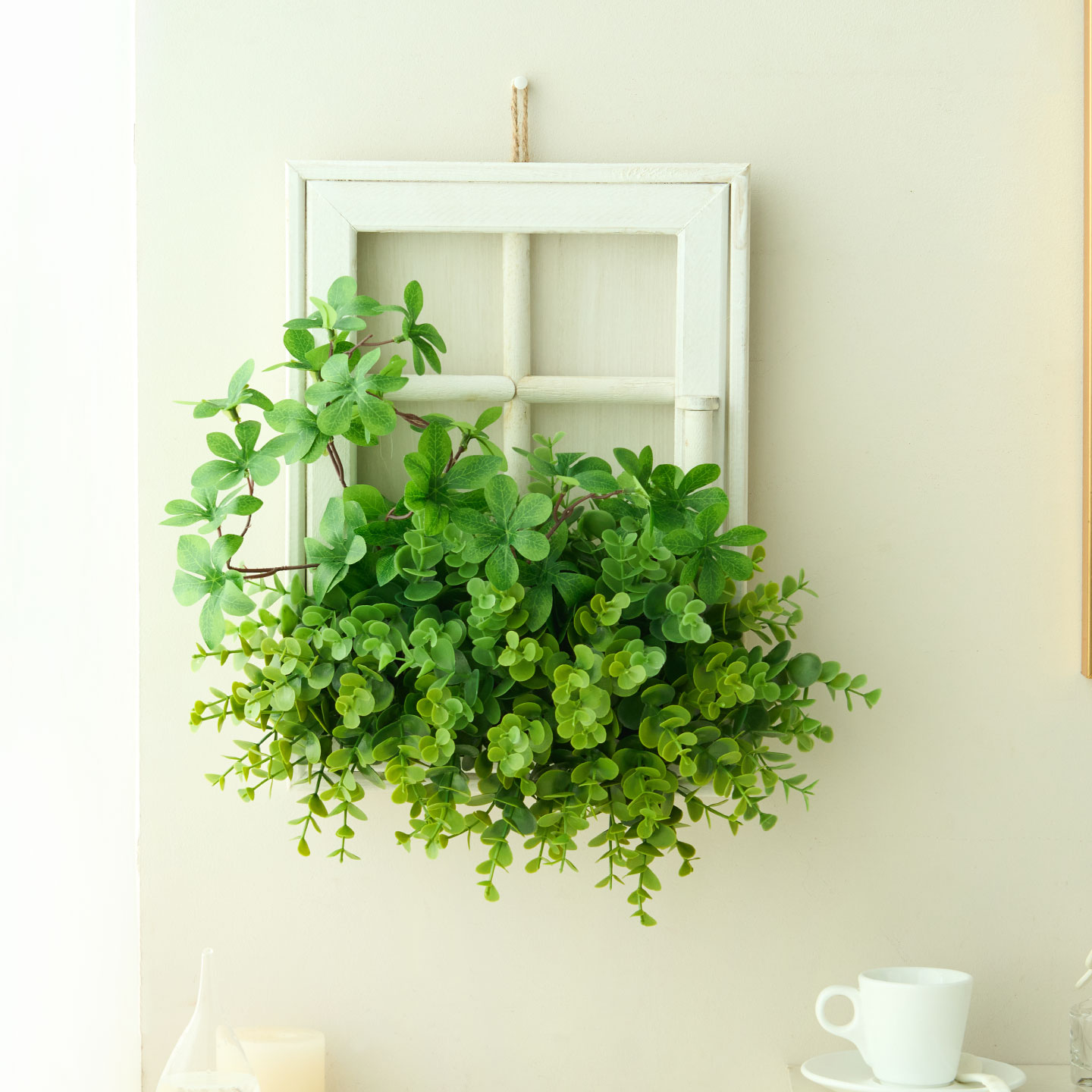 北欧风仿真花植物墙面挂壁装饰品