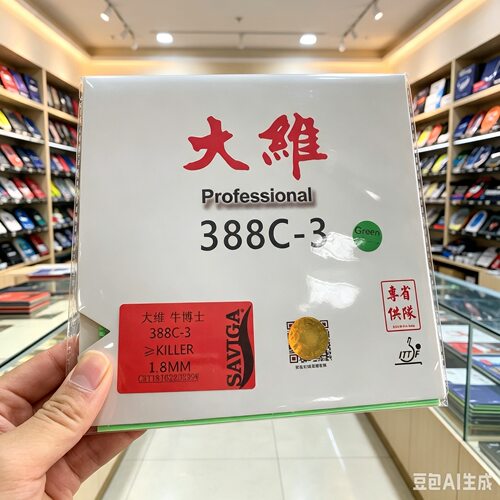 新款大维省队388C-3生胶牛博士生胶怪异下沉耐打彩色生胶胶皮