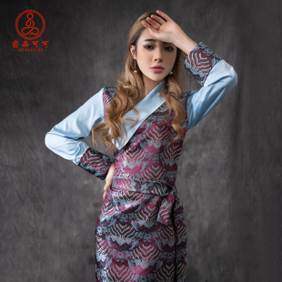 藏式服装女藏族服饰民族风西藏服舞蹈演出服藏装博拉西藏旅拍拉萨