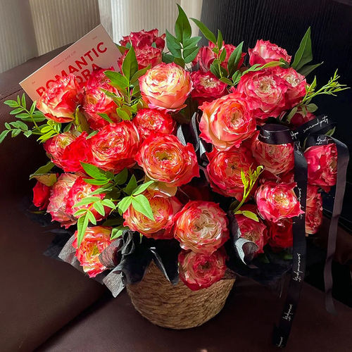 苹果杰克玫瑰花束鲜花速递同城配送女友生日北京上海深圳武汉南京