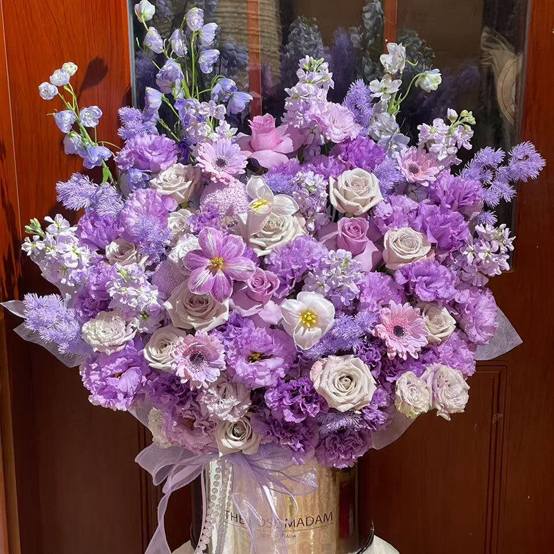全国玫瑰向日葵抱抱桶生日鲜花速递同城北京广州上海花店配送礼物