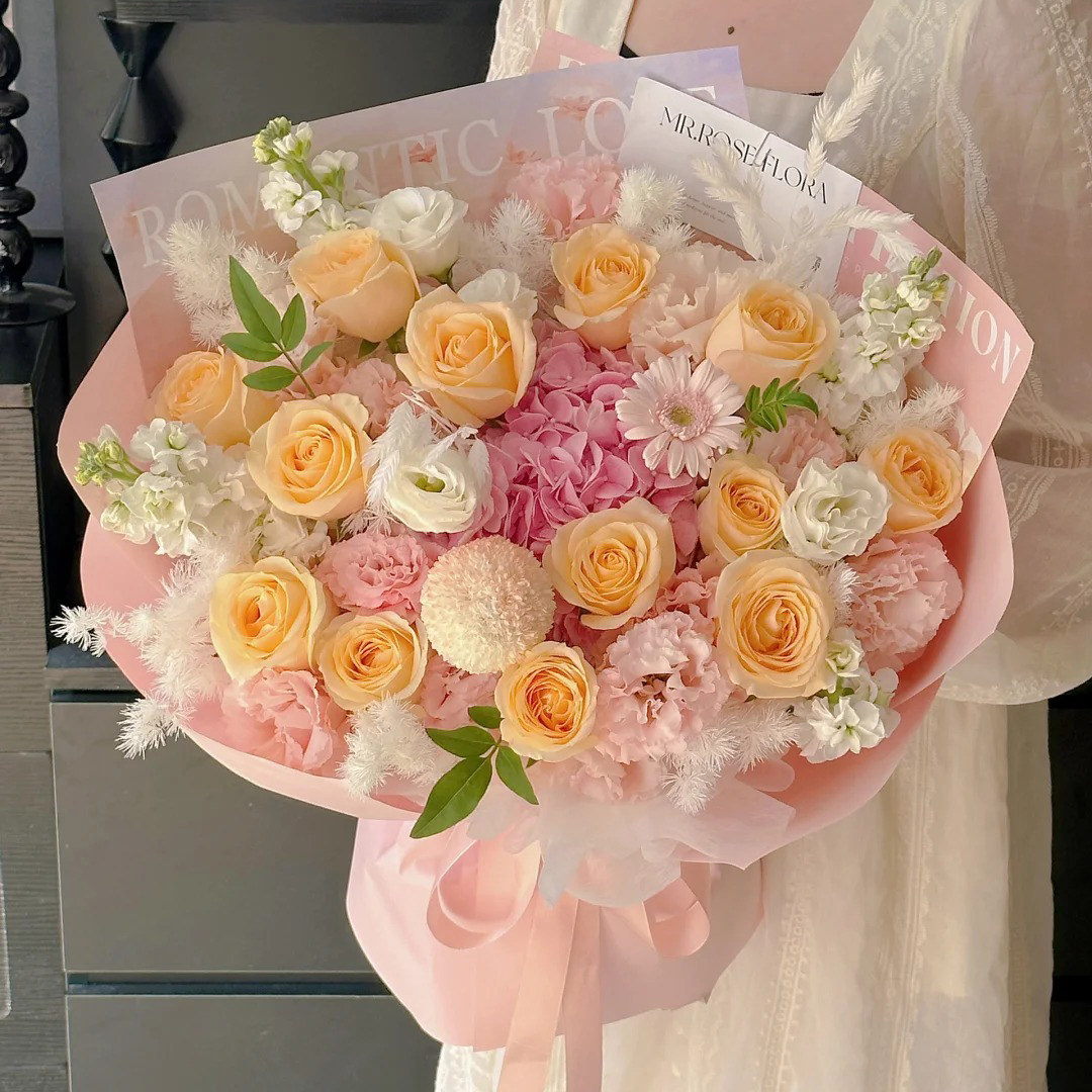 母亲节超大花北京上海广州绣球配送玫瑰花生日鲜花速递同城花束