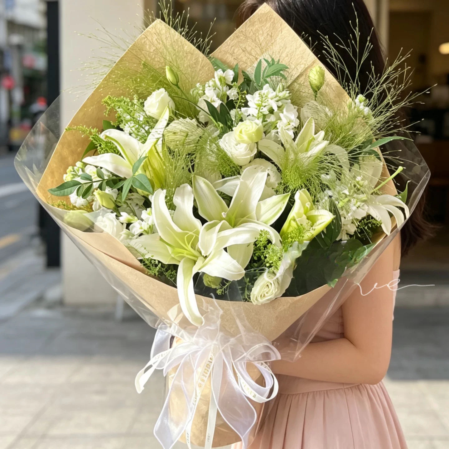教师节香水百合花束康乃馨玫瑰花鲜花速递老师生日长辈礼物送同城