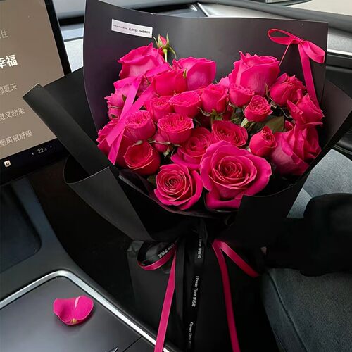 七夕情人节弗洛伊德玫瑰花束鲜花速递同城配送女友老婆生日礼物店