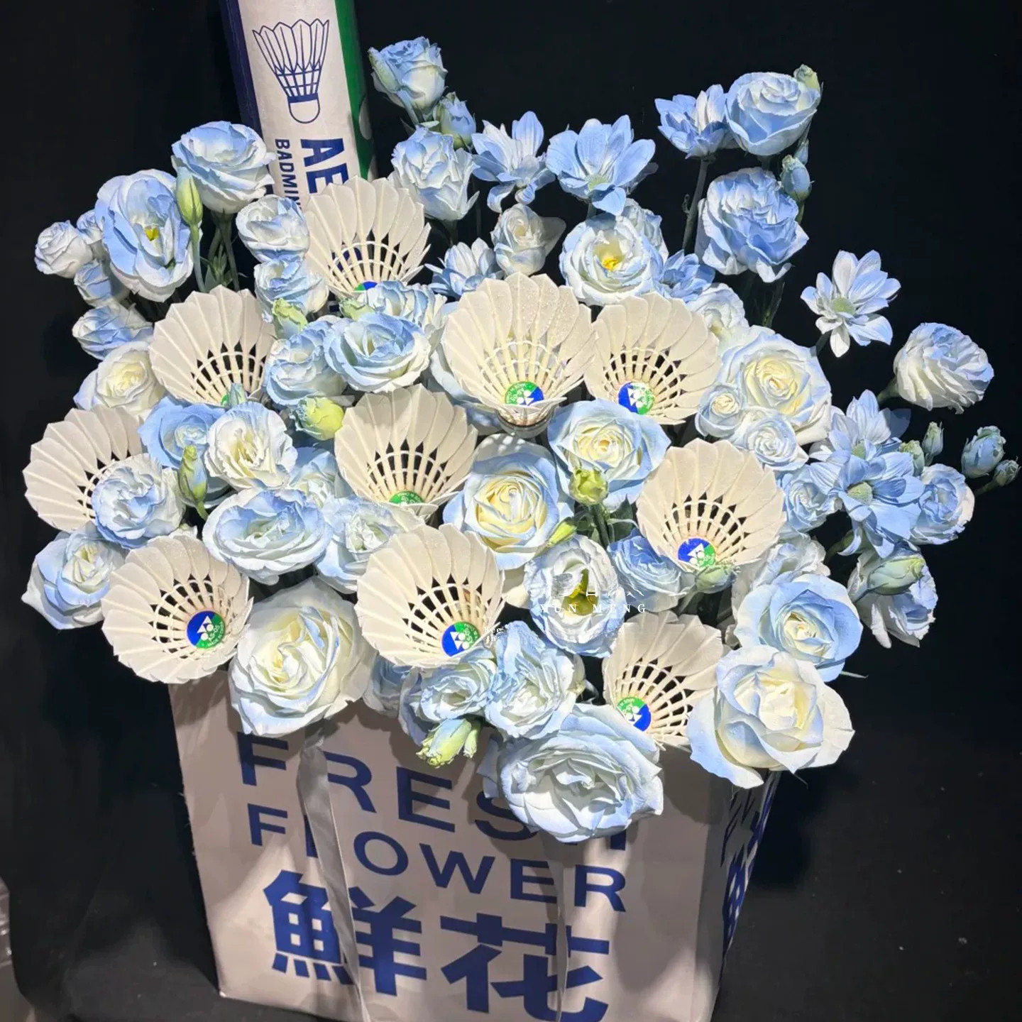 全国羽毛球花束配送男女友生日惊喜鲜花速递同城上海北京杭州店