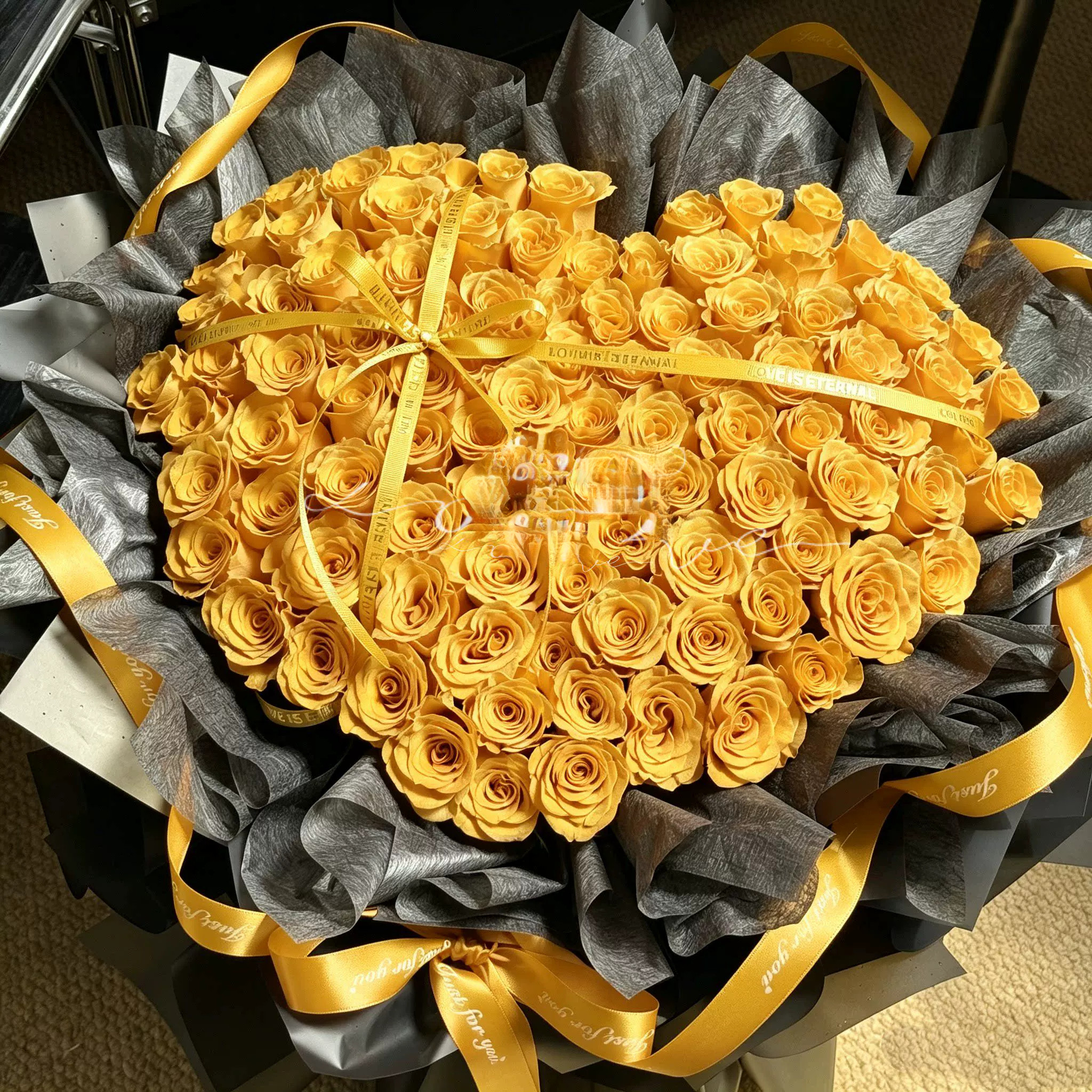 全国黄玫瑰花束配送深圳道歉表白鲜花同城速递生日上海北京店真花