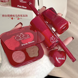 pinkbear皮可熊四色眼影眼线胶笔礼物显色易上色持久