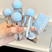 pink皮可熊水感柔雾爆水唇泥水精华口红