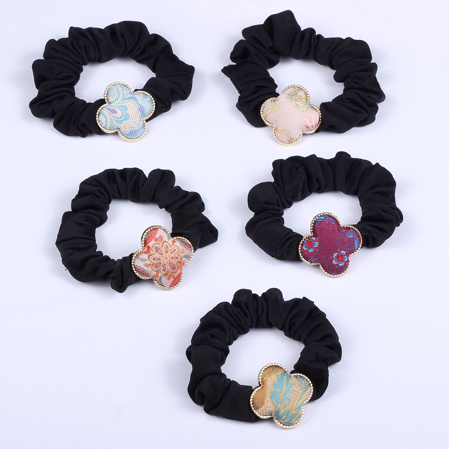 新中式非遗真丝宋锦配饰国风发饰