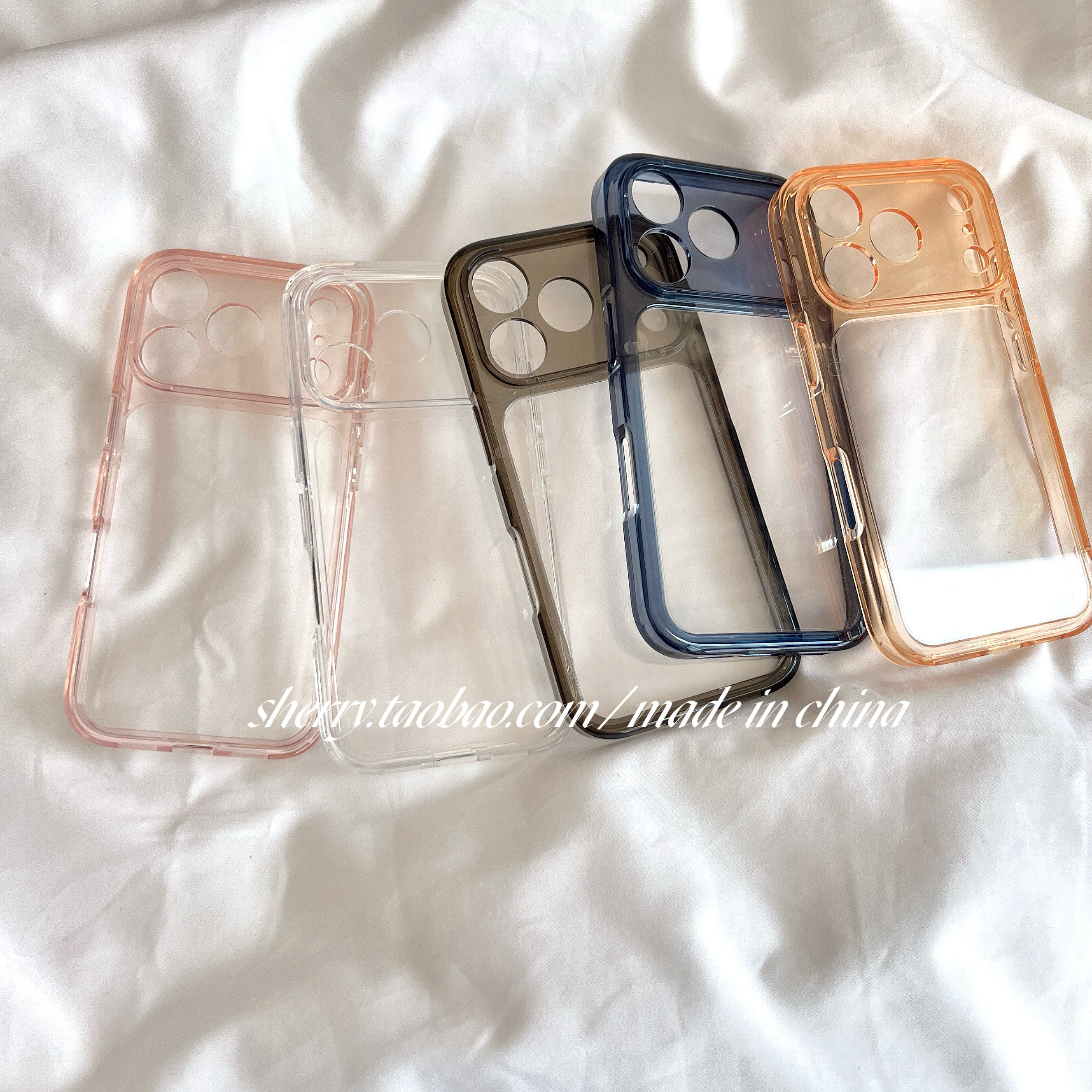 SHERRY*ins风高透极简纯色新款亚克力适用于苹果17ProMax手机壳iPhone17Pro小众少女心17简约小清新中性风,3C数码配件,手机保护套/壳,淘宝优惠券,粉丝福利购,淘宝优惠卷