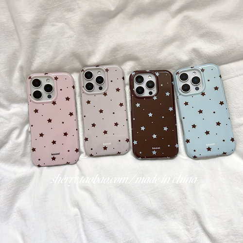 适用苹果16promax星星手机壳高级