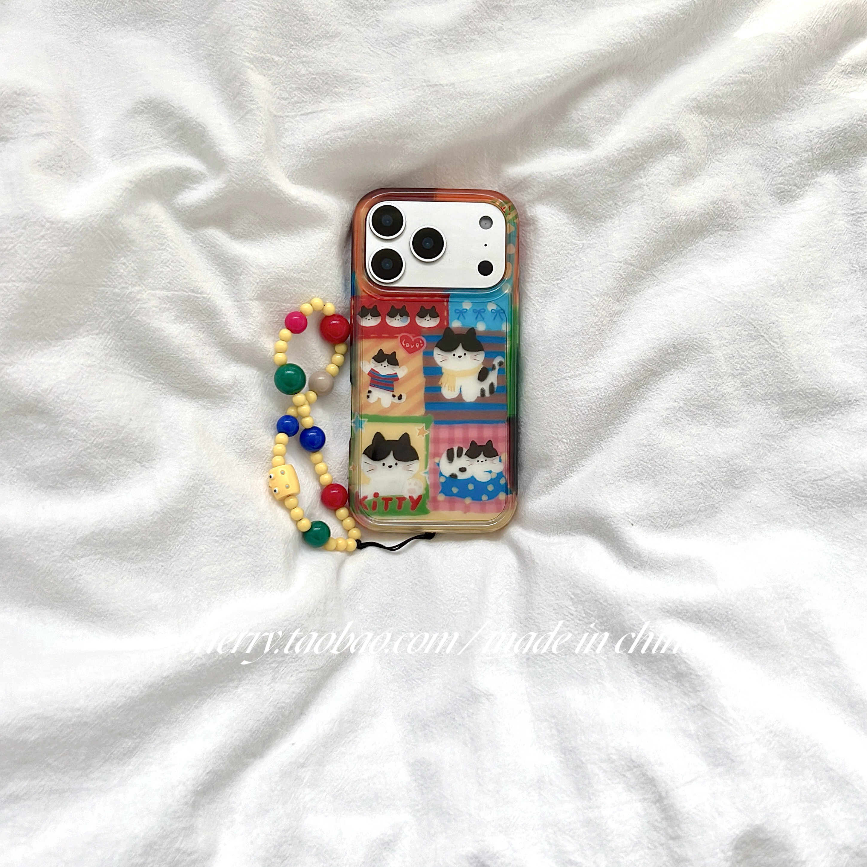 SHERRY*ins风多巴胺彩色透色猫咪适用于苹果17ProMax手机壳iPhone16Pro小众少女心15简约14小清新卡通可爱萌,3C数码配件,手机保护套/壳,淘宝优惠券,粉丝福利购,淘宝优惠卷