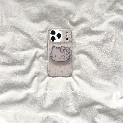 SHERRYins风粉色满屏kt猫手机壳