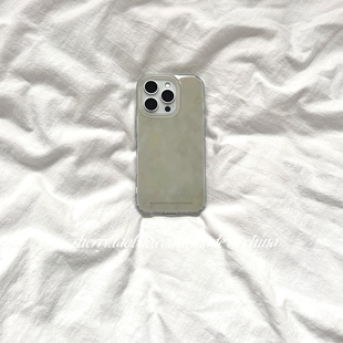 ins风高级感石灰绿仿大理石纹适用于苹果17ProMax手机壳iPhone16Pro小众少女心15简约14清新13极简夏 SHERRY