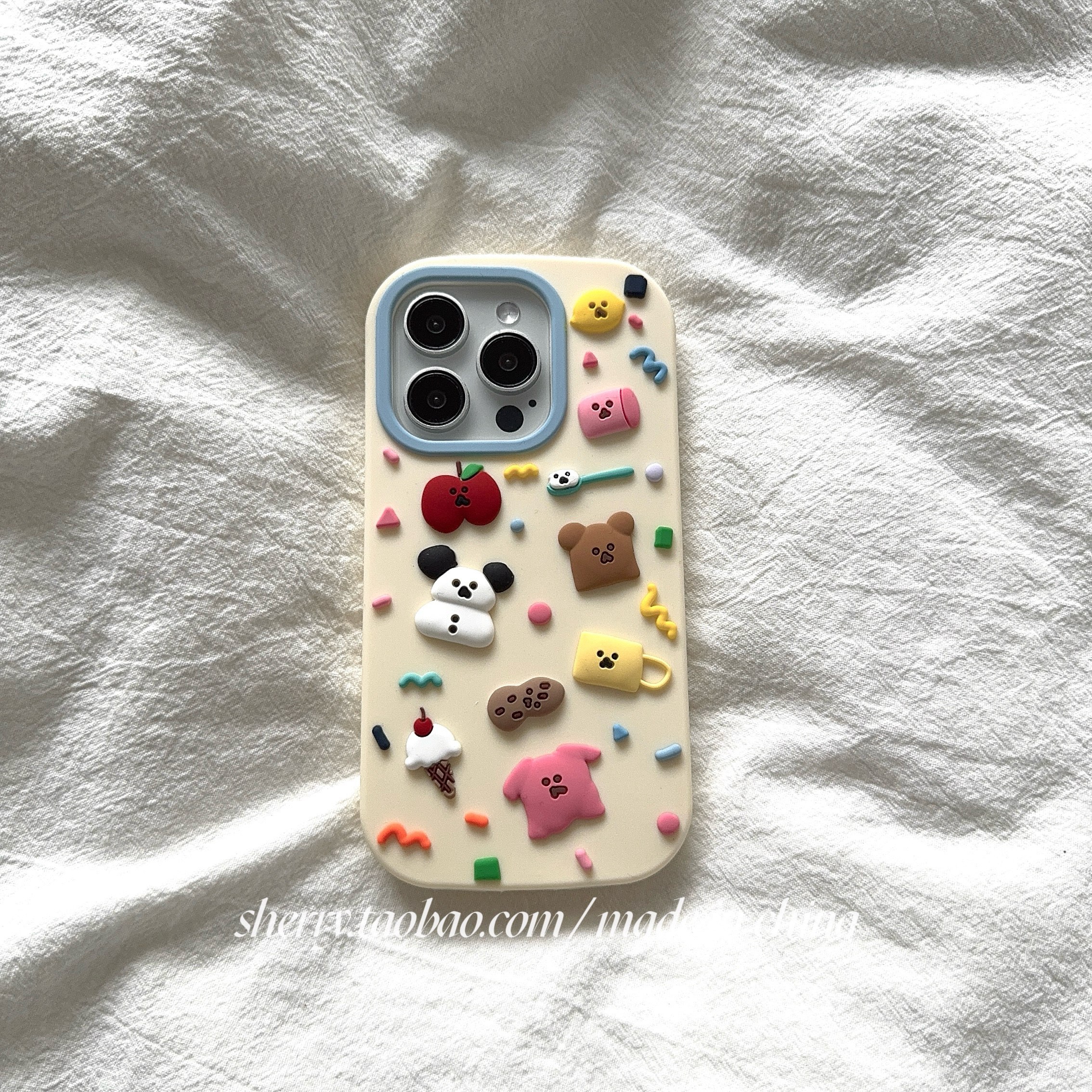 可爱奶黄小狗硅胶手机壳软壳