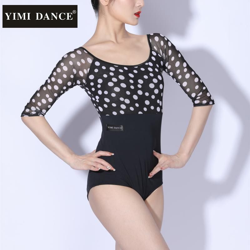 女新款印花拉丁舞服摩登舞上装