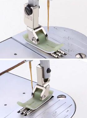 新款智足T351S塑料压脚平车小孔针织薄料防跳针压脚缝纫机配件